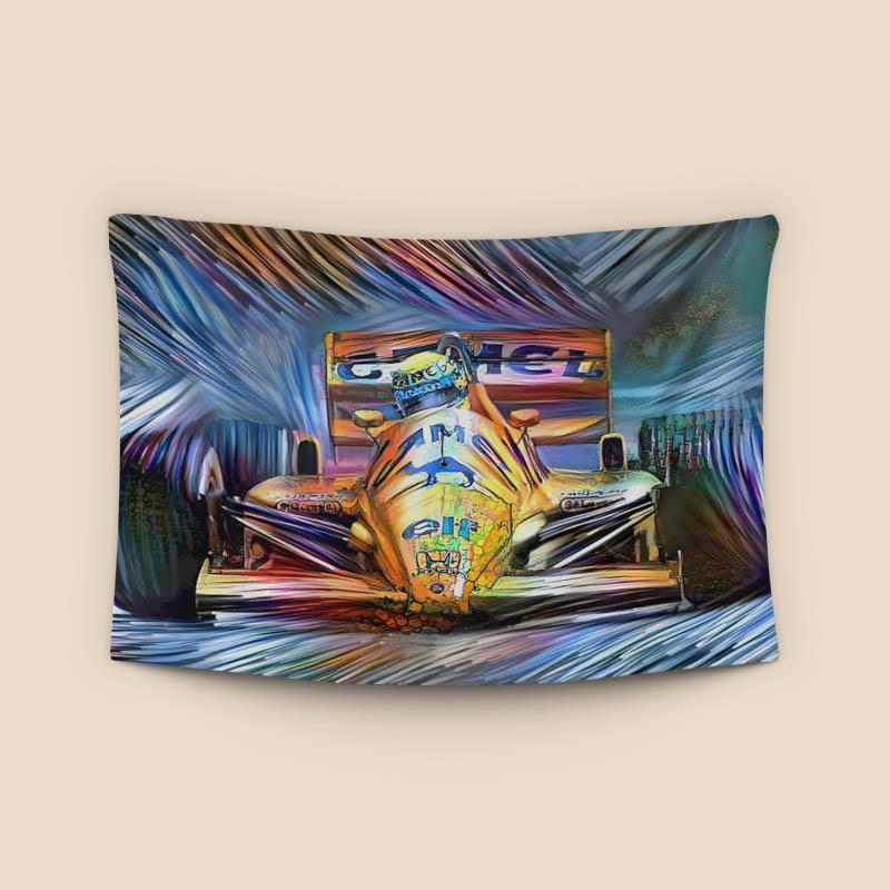 Digital Art Formula 1 Camel Lotus Honda Ayrton Senna