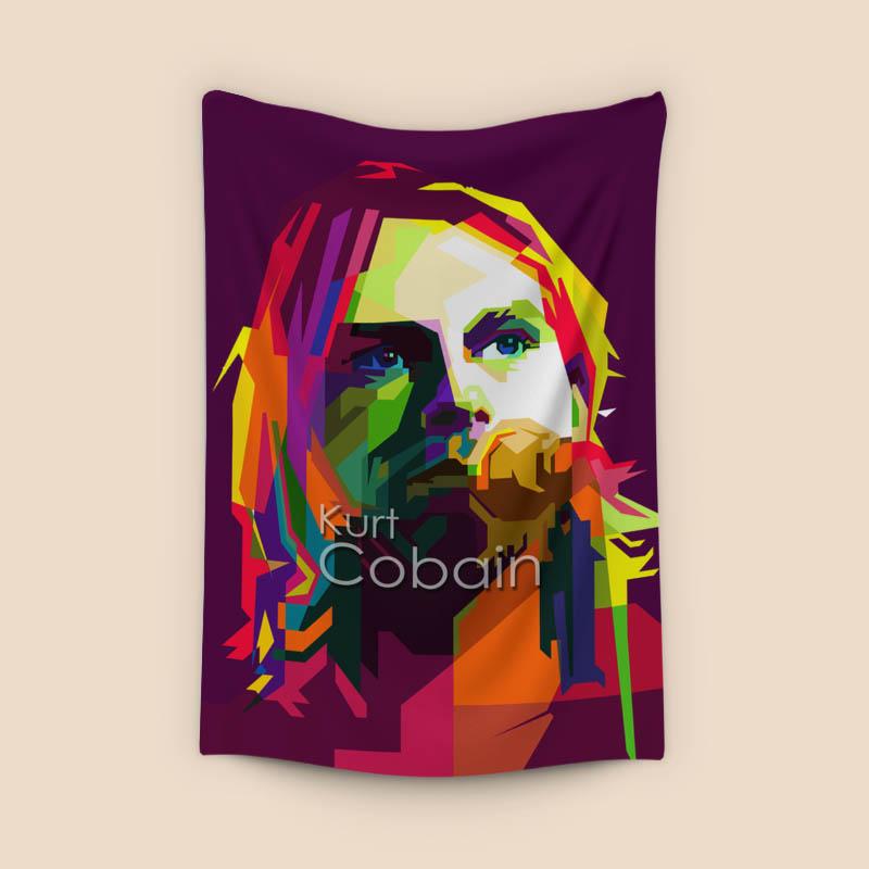 Kurt Cobain Pop Art WPAP - Canvast Print