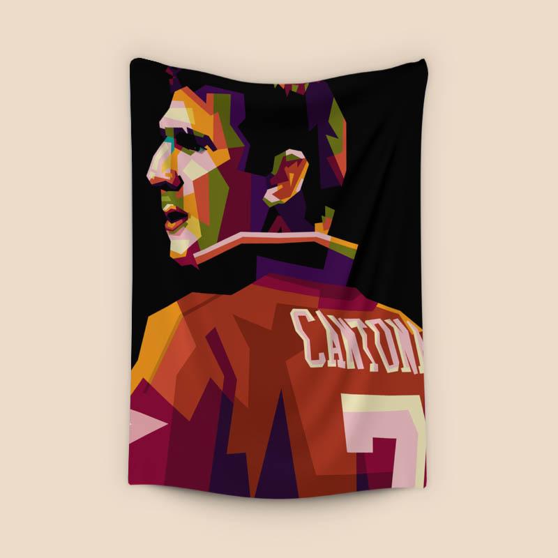 Eric Cantona in wpap pop art