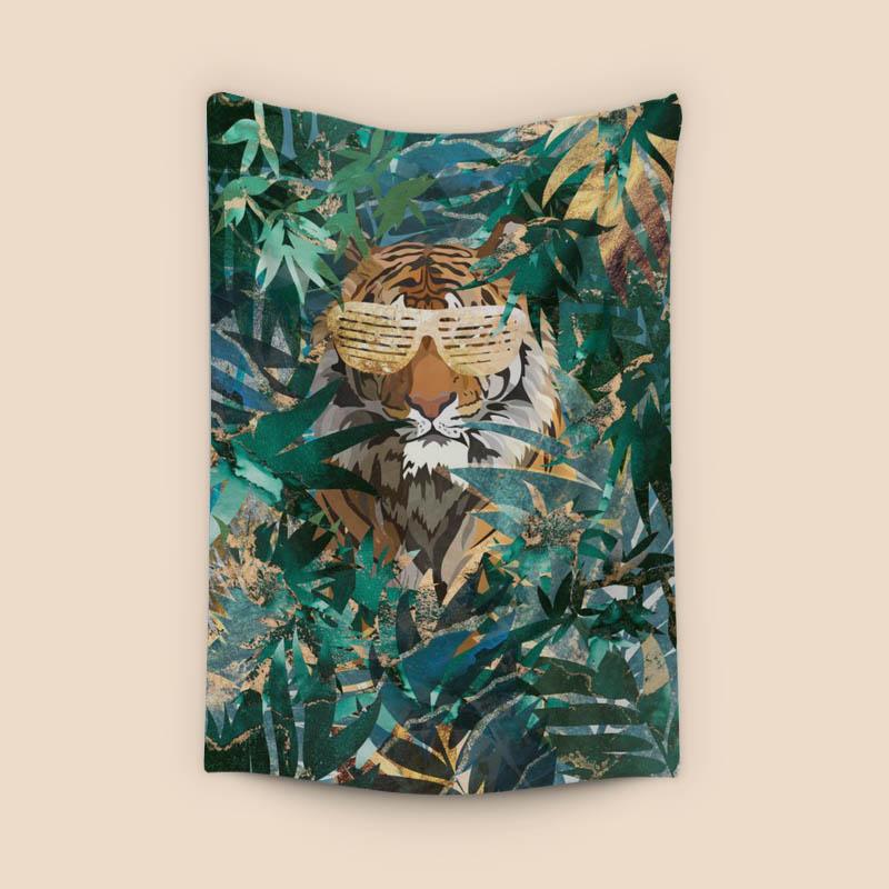 Hip hop tiger in the jungle