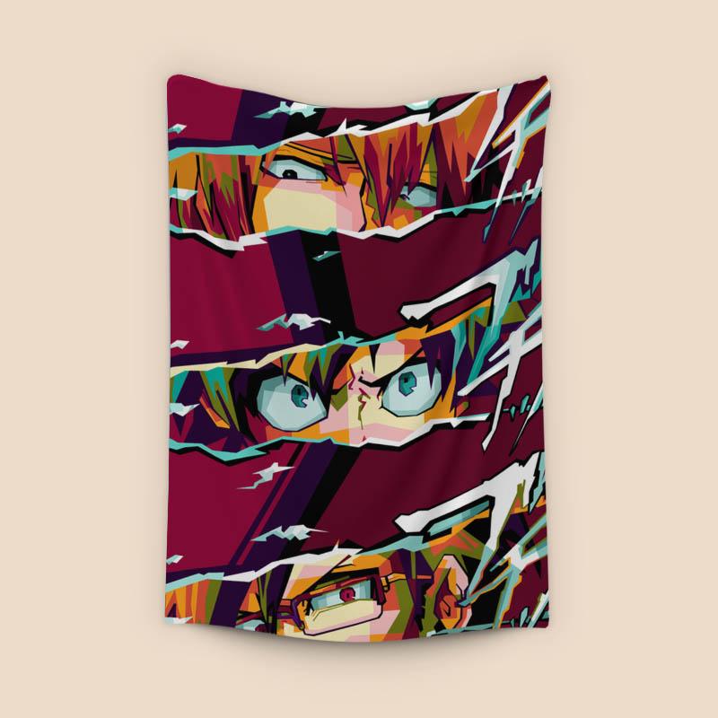 Anime Boku No Hero in wpap pop art