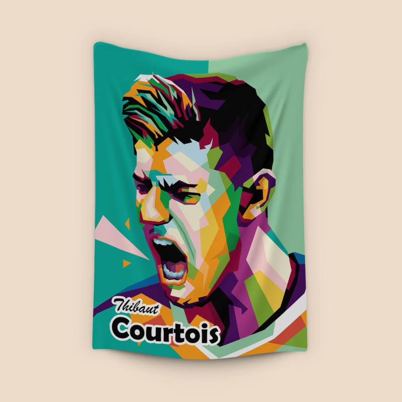 Thibaut Courtois in wpap pop art
