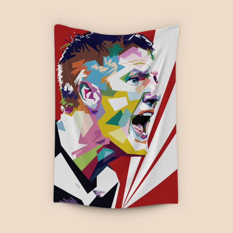 Bastian Schweinsteiger in wpap pop art