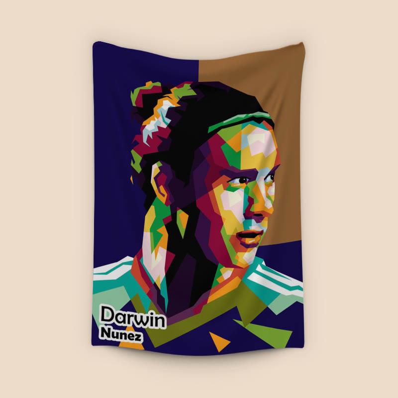 Darwin Nunez in trend Football pop art