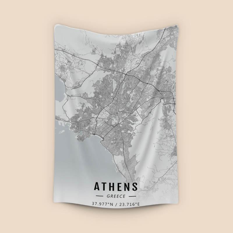 Athens map
