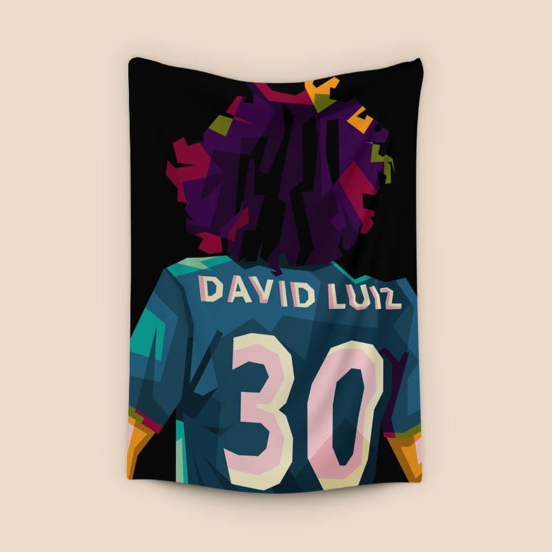 David Luiz in wpap pop art