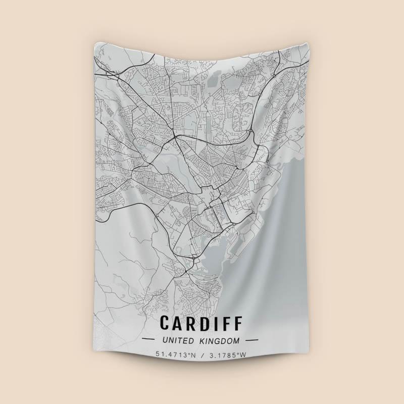 Cardiff map