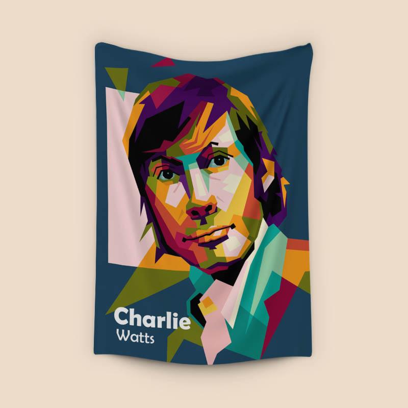 Charlie Watts in pop art amazing
