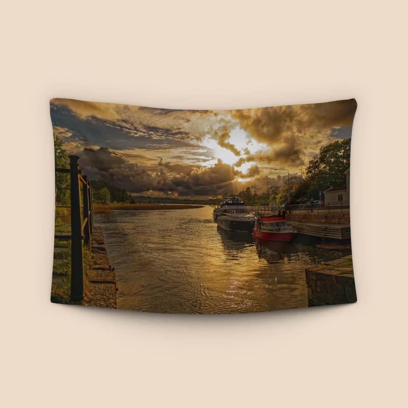 Springtime evening sun