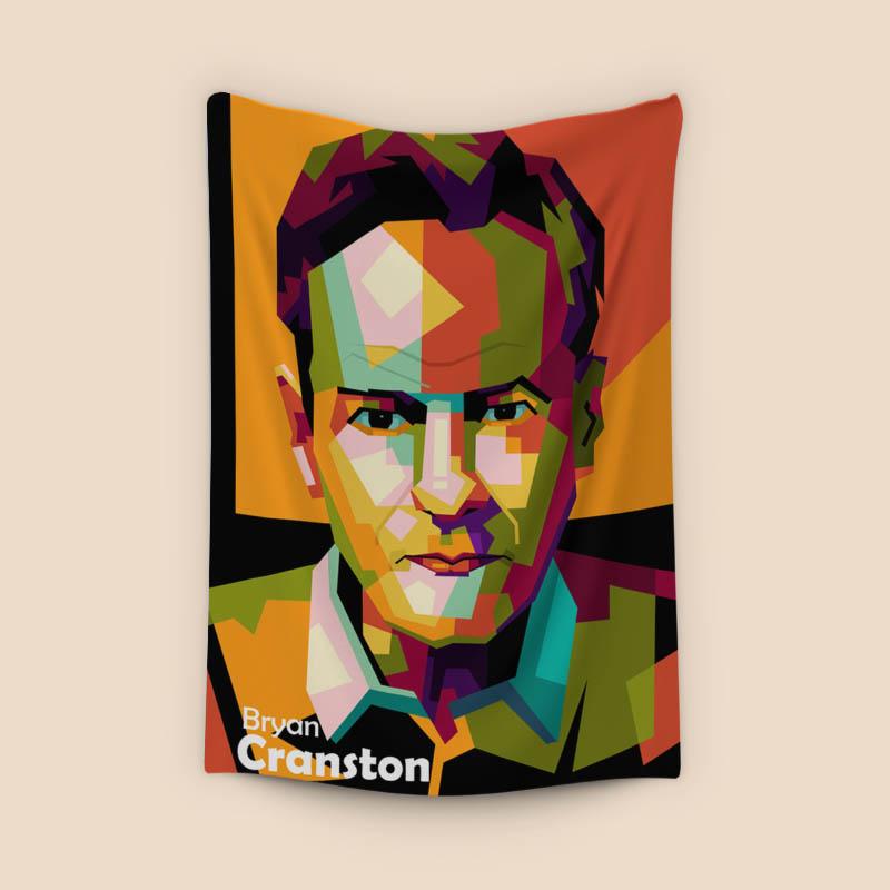 Bryan Cranston in wpap pop art