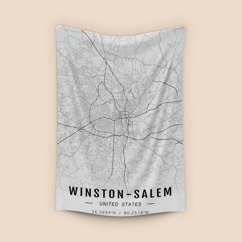 Winston-Salem map