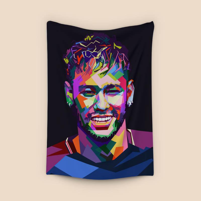 Neymar in wpap pop art