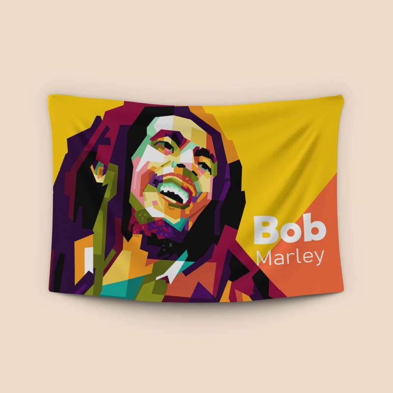 Icon Music reagge in wpap pop art