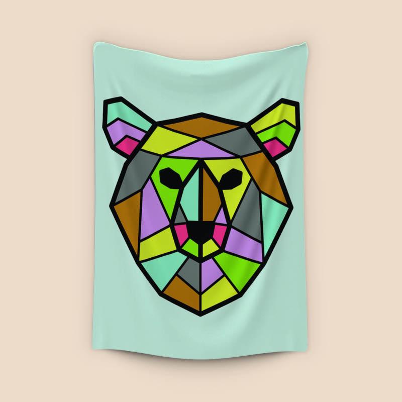 Vector Mosaic Bear