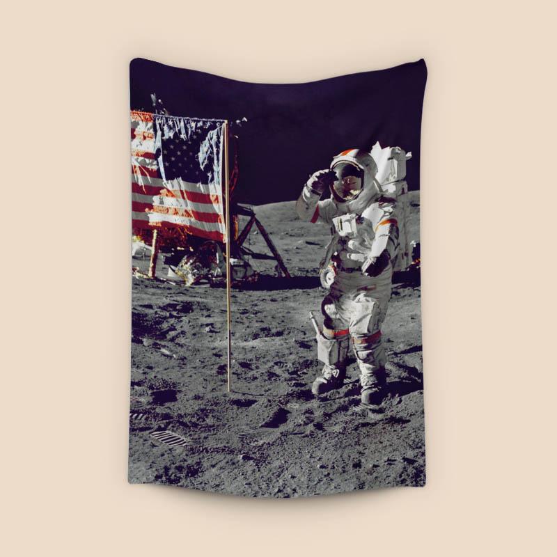 Astronaut on The Moon Canvas