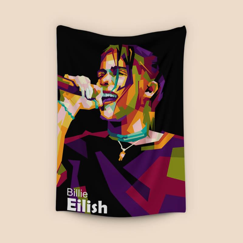 Singer in amazing pop art