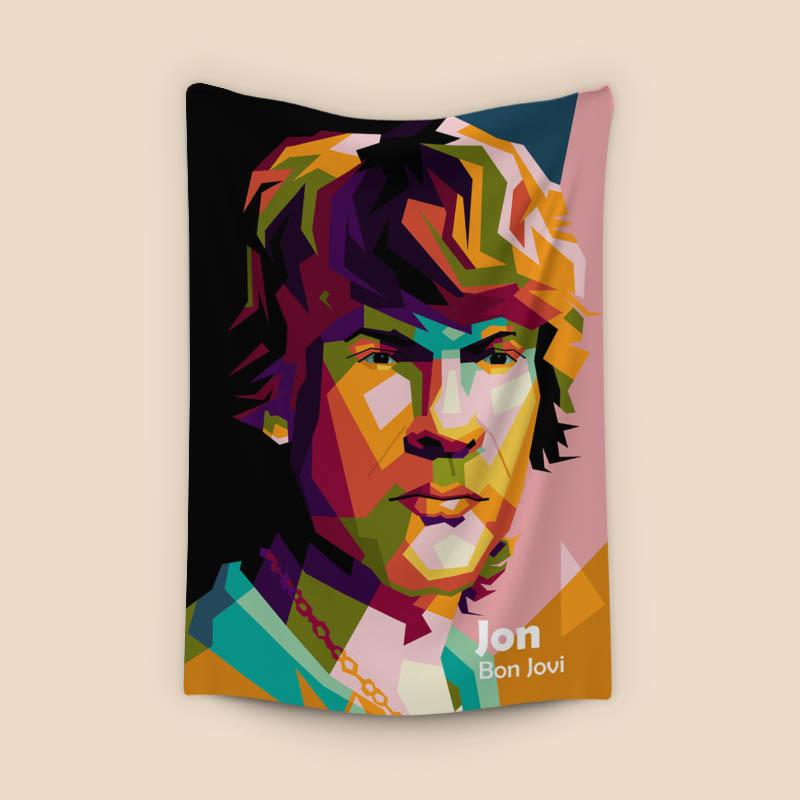 Bon Jovi in amazing pop art design