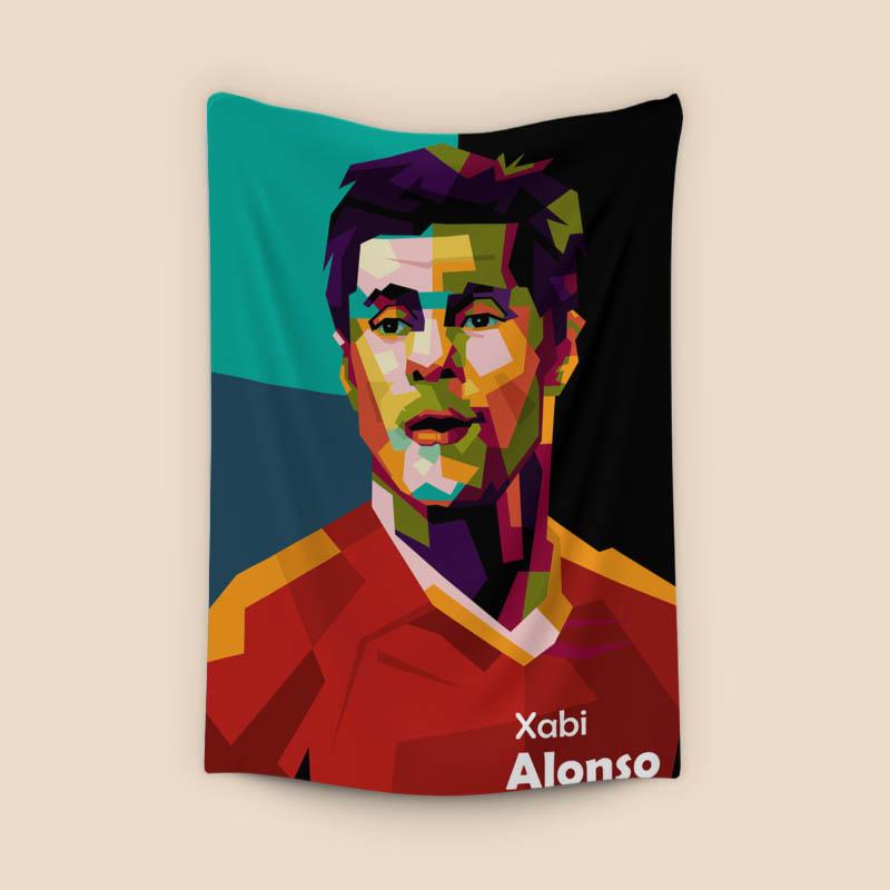 Xabi Alonso in amazing pop art