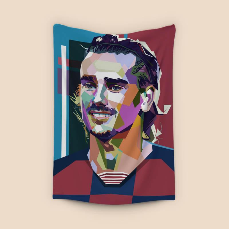Antoine Griezmann in wpap pop art