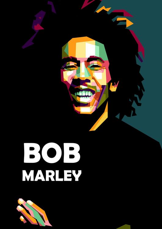 Bob Marley in pop art amazing