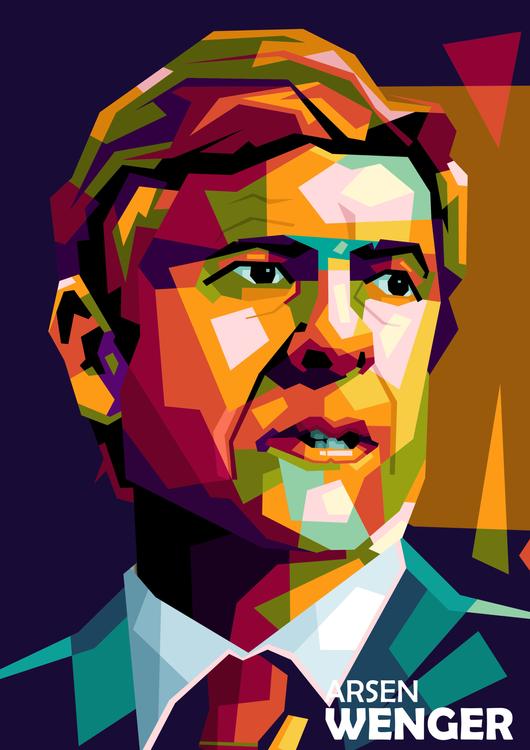 Arsen Wenger in wpap pop art
