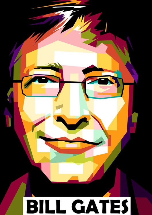 Amazing pop art Bill Gates