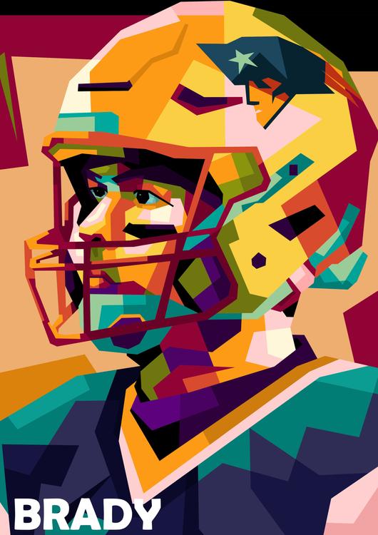 Best American Football in pop art