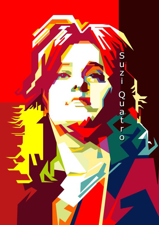 Suzi Quatro Pop Art WPAP