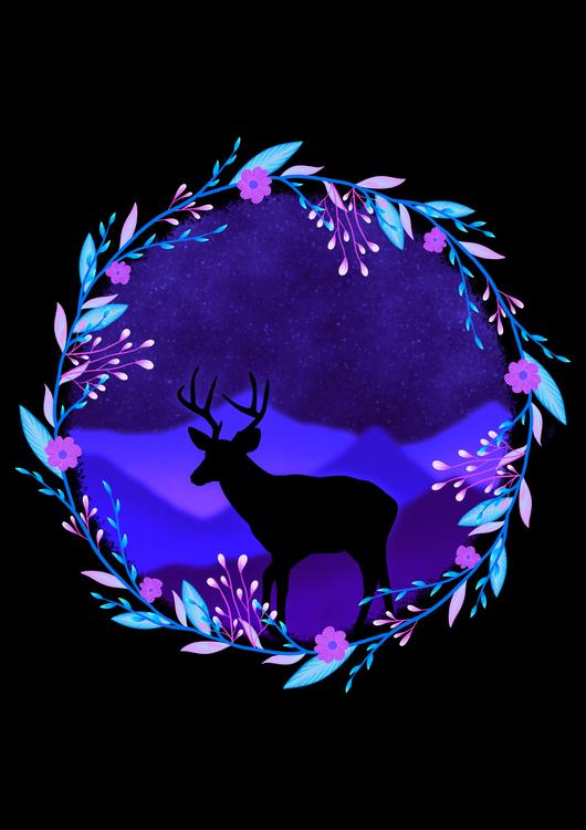 Deer dream landscape