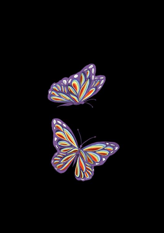 Rainbow butterflies