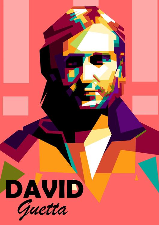 David Guetta in Fantastic pop art