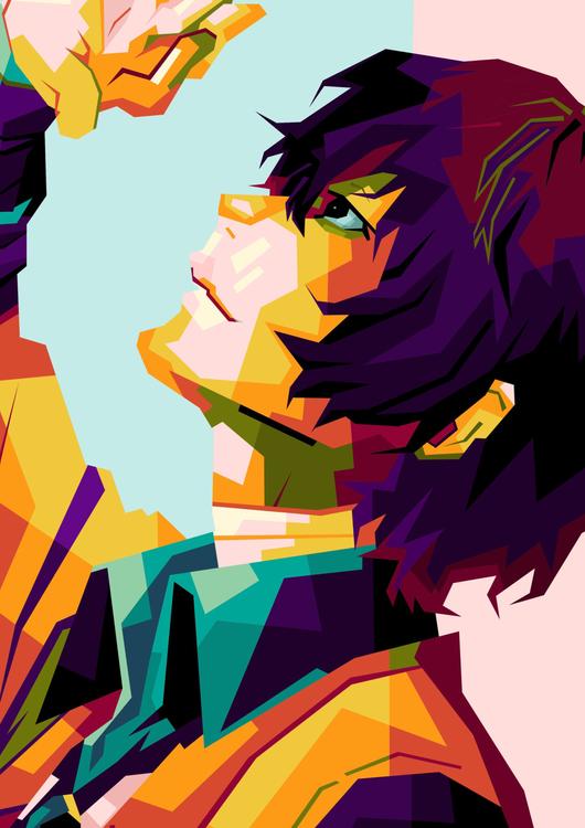 Anime Bungou Stray Dog in best pop art