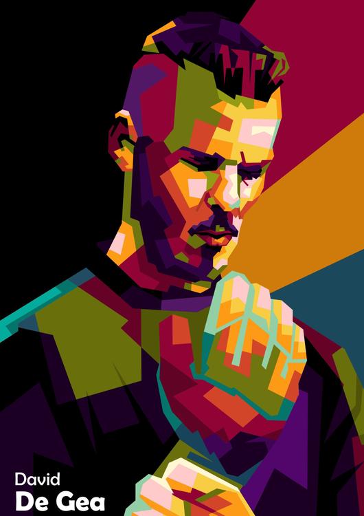 David De Gea amazing football pop art