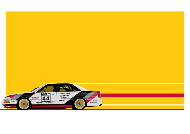 Hans-Joachim Stuck Audi V8 Quattro DTM