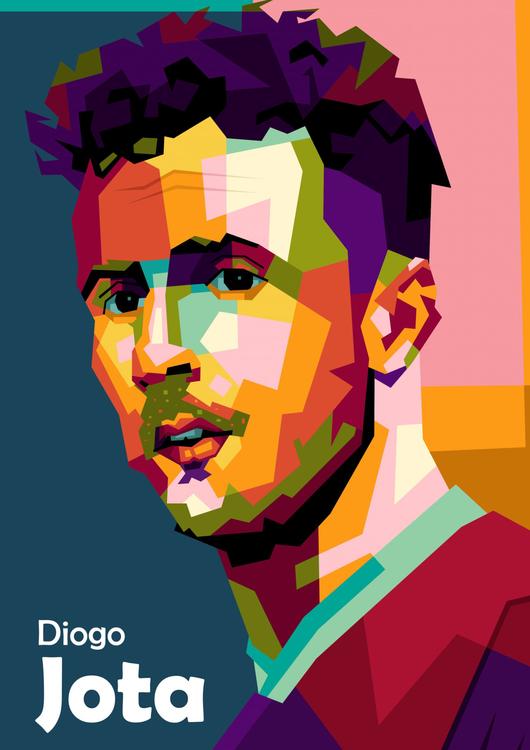 Diogo Jota trending pop art