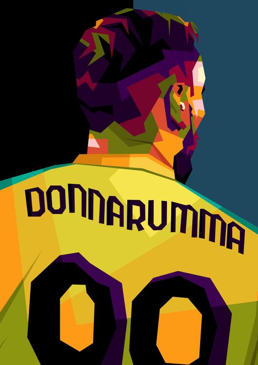Gianluigi Donnarumma in illustration art