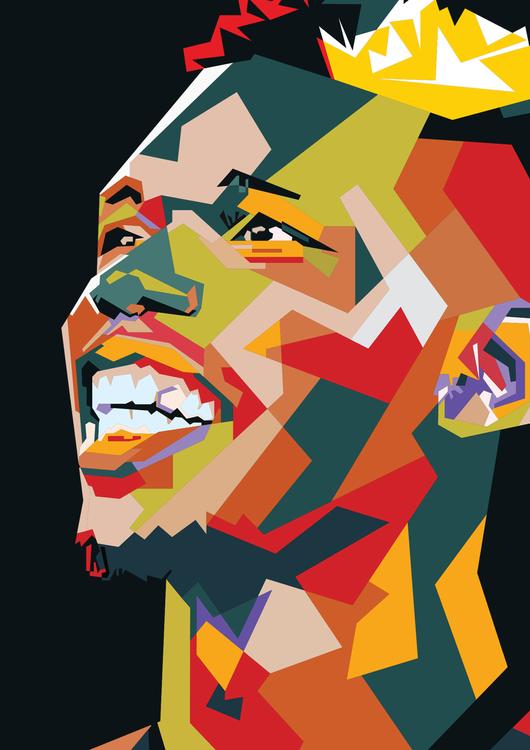 Paul Pogba in wpap pop art