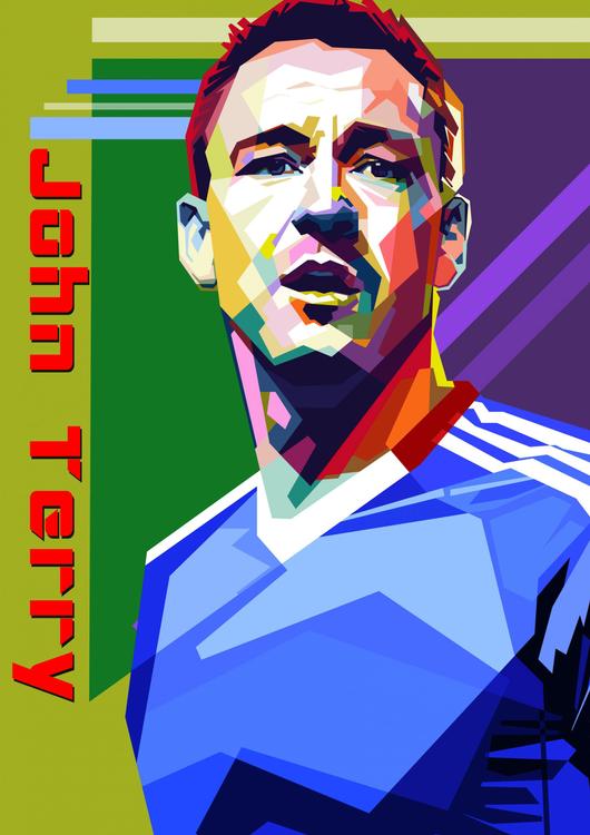 John Terry in wpap pop art