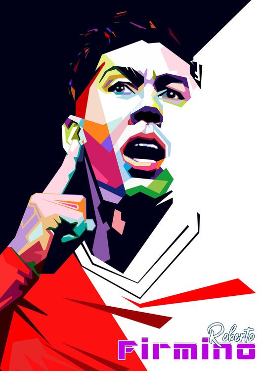 Firmino in wpap pop art