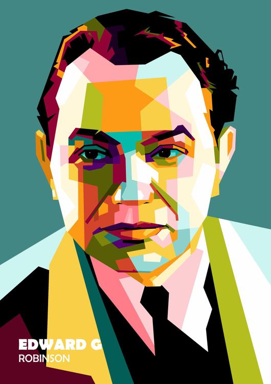 Edward G Robinson in amazing pop art