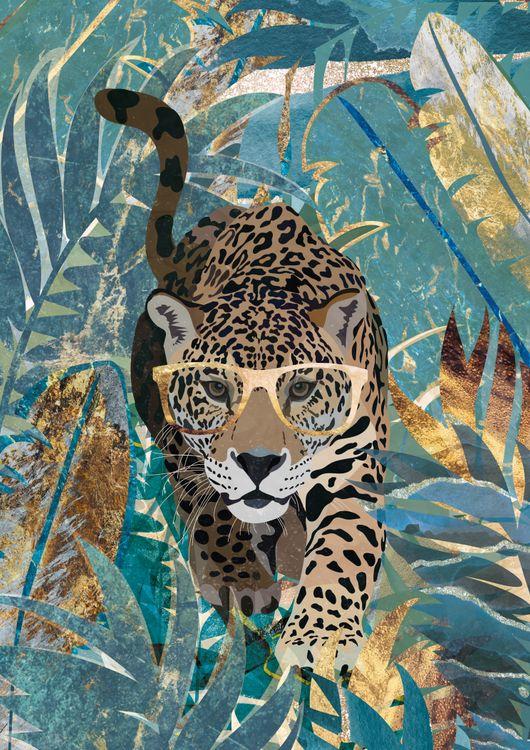 Curious Jaguar in the jungle