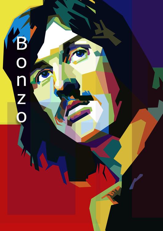John Bonham "Bonzo" Pop Art WPAP