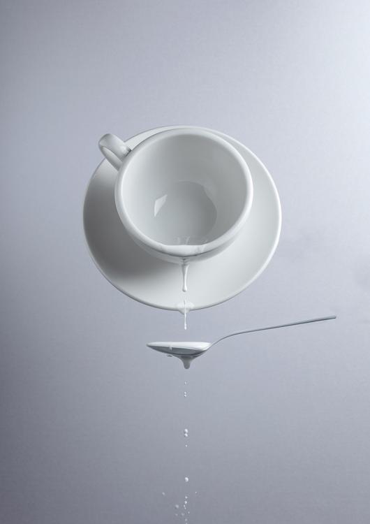 Cup and spoon