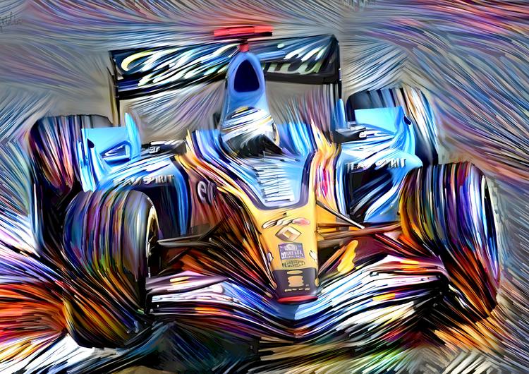 Digital Art Formula 1 Renault Fernando Alonso