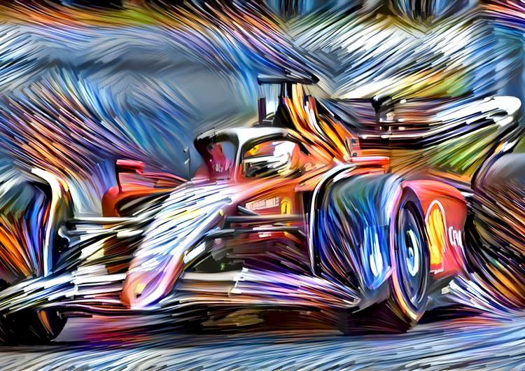 Digital Art Formula 1 Ferrari Charles Leclerc