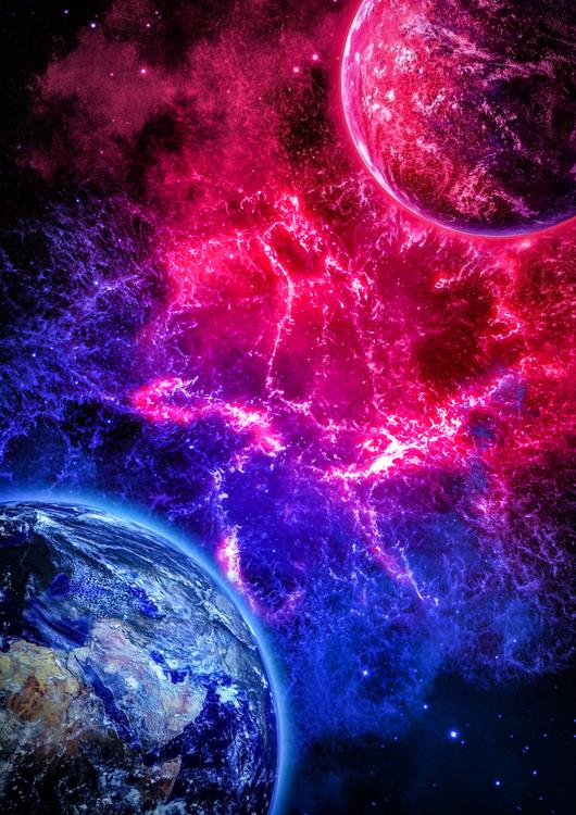 Red and Blue Planets