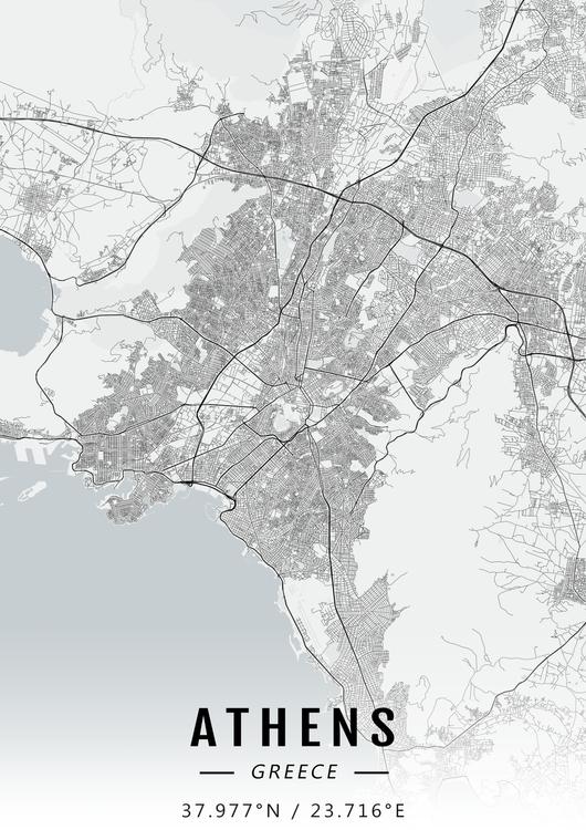 Athens map