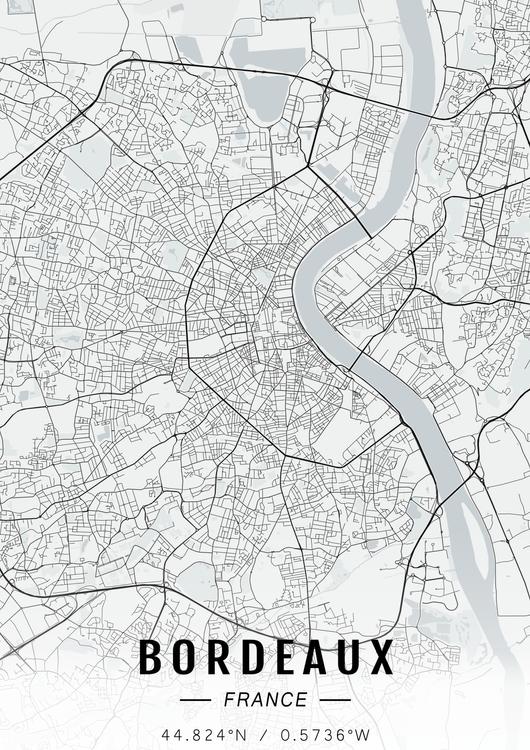 Bordeaux map
