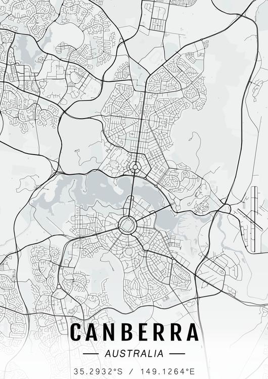 Canberra map