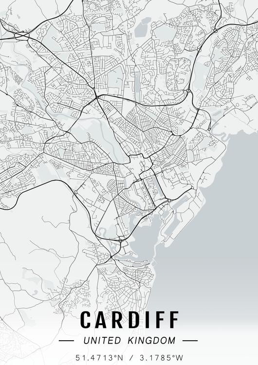 Cardiff map